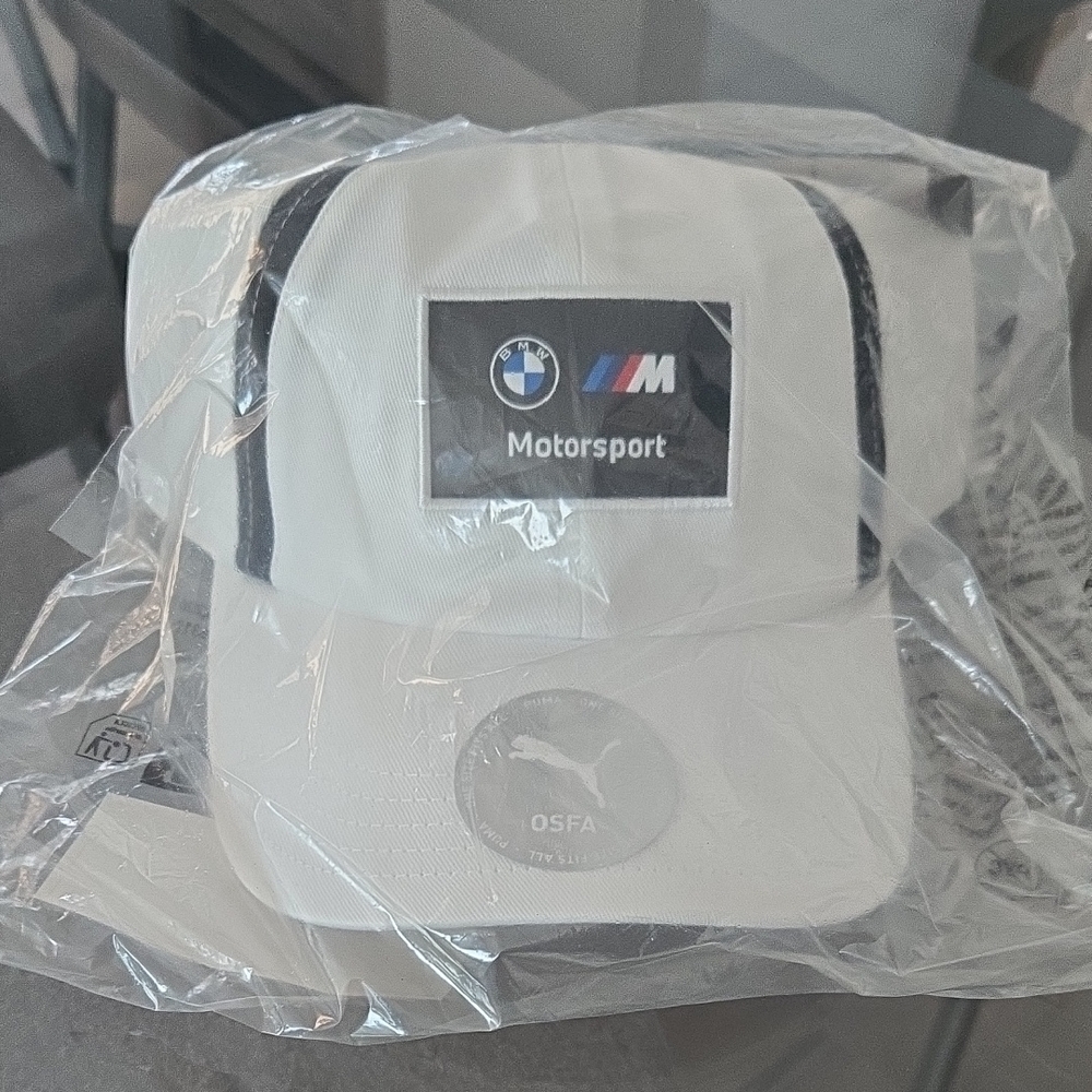 BMW M Motorsport White and Black Cap BNWT
